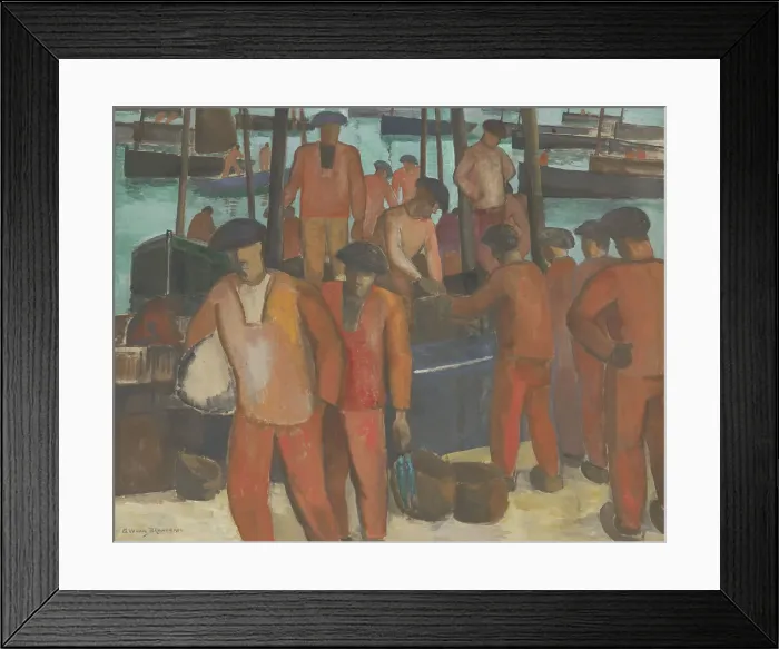 Framed Print : Port at Douarnenez, c.1920-c.1924. Creator: Gerrit van Blaaderen Framed Print : Port at Douarnenez, c.1920-c.1924. Creator: Gerrit van Blaaderen