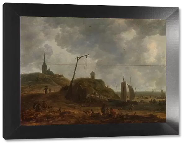 The Beach at Katwijk, 1650-1670. Creator: Adriaan van der Cabel