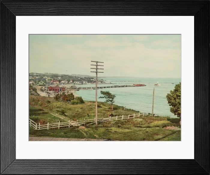 Framed Print : Petoskey Harbor, Michigan, c1900. Creator: Unknown Framed Print : Petoskey Harbor, Michigan, c1900. Creator: Unknown