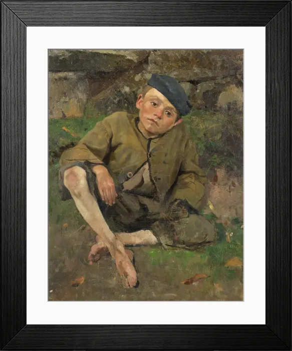 Framed Print : The little cripple, 1882. Creator: Sven Richard Bergh Framed Print : The little cripple, 1882. Creator: Sven Richard Bergh