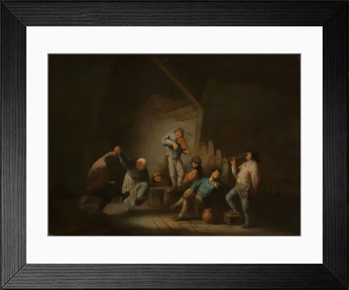 Framed Print : Dancing Couple, c.1635. Creator: Adriaen van Ostade Framed Print : Dancing Couple, c.1635. Creator: Adriaen van Ostade