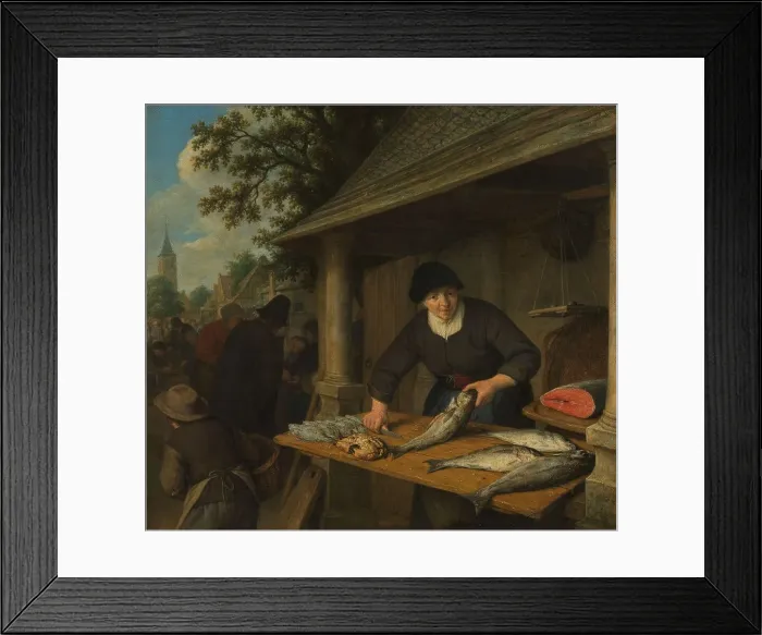 Framed Print : The Fishwife, 1672. Creator: Adriaen van Ostade Framed Print : The Fishwife, 1672. Creator: Adriaen van Ostade