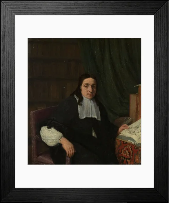 Framed Print : Portrait of a Collector, possibly Constantijn Sennepart (1625-1703), c.1665. Creator: Adriaen van Ostade Framed Print : Portrait of a Collector, possibly Constantijn Sennepart (1625-1703), c.1665. Creator: Adriaen van Ostade