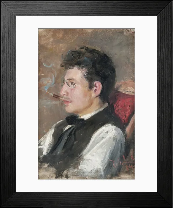 Framed Print : Carl Johansson (1863-1944), artist, painter, married to Märta Berglund, 1884. Creator: Karl Robert Lundberg Framed Print : Carl Johansson (1863-1944), artist, painter, married to Märta Berglund, 1884. Creator: Karl Robert Lundberg
