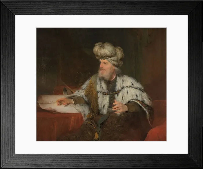 Framed Print : King David, 1680-1685. Creator: Aert de Gelder Framed Print : King David, 1680-1685. Creator: Aert de Gelder