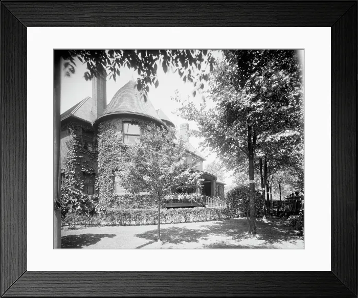 Framed Print : Residence of Mr. William Robbins, Walkerville, Ont. between 1905 and 1915. Creator: Unknown Framed Print : Residence of Mr. William Robbins, Walkerville, Ont. between 1905 and 1915. Creator: Unknown