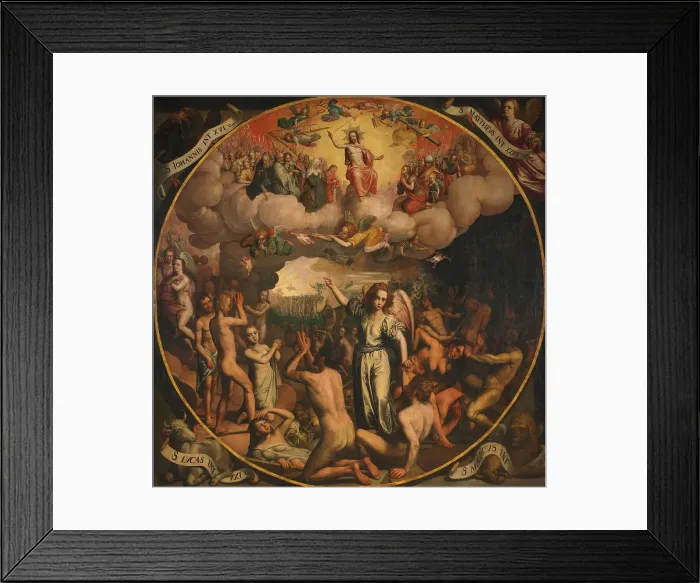 Framed Print : Last Judgment, 1611. Creator: Aert Pietersz Framed Print : Last Judgment, 1611. Creator: Aert Pietersz