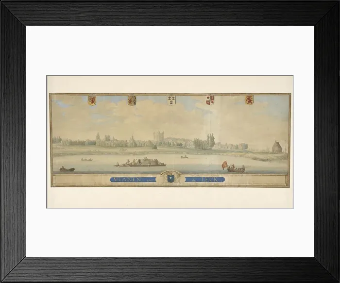 Framed Print : Vianen on the Leck, 1739. Creator: J. van Kamp Framed Print : Vianen on the Leck, 1739. Creator: J. van Kamp