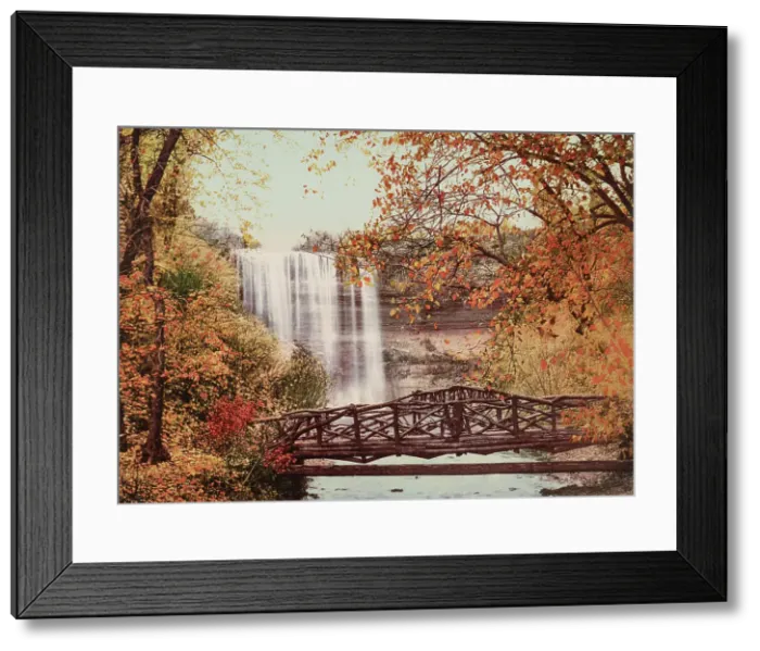 Framed Print : Minnehaha Falls, Minneapolis, Minnesota, c1900. Creator: Unknown Framed Print : Minnehaha Falls, Minneapolis, Minnesota, c1900. Creator: Unknown