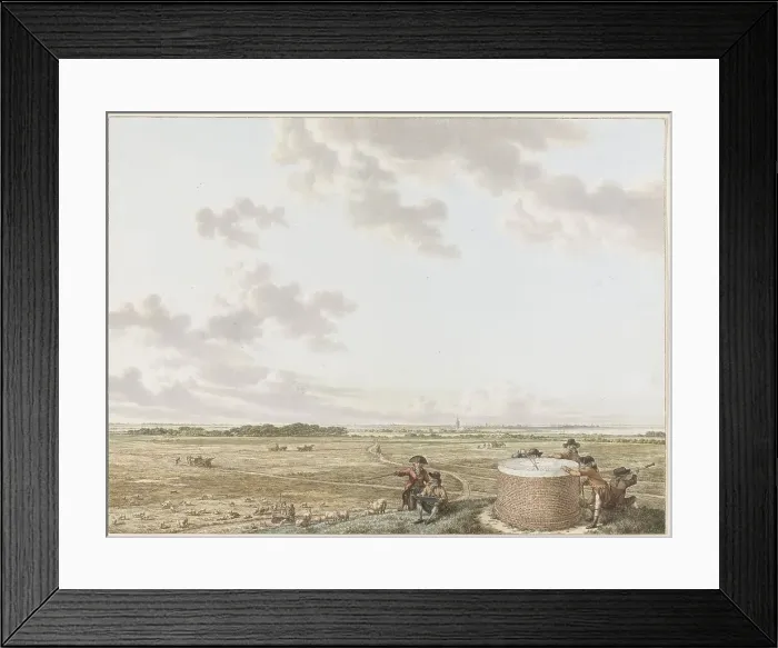 Framed Print : View of Table Mountain at Blaricum, with Craayloos Bosch on the left, c.1795. Creator: Jacob Cats Framed Print : View of Table Mountain at Blaricum, with Craayloos Bosch on the left, c.1795. Creator: Jacob Cats
