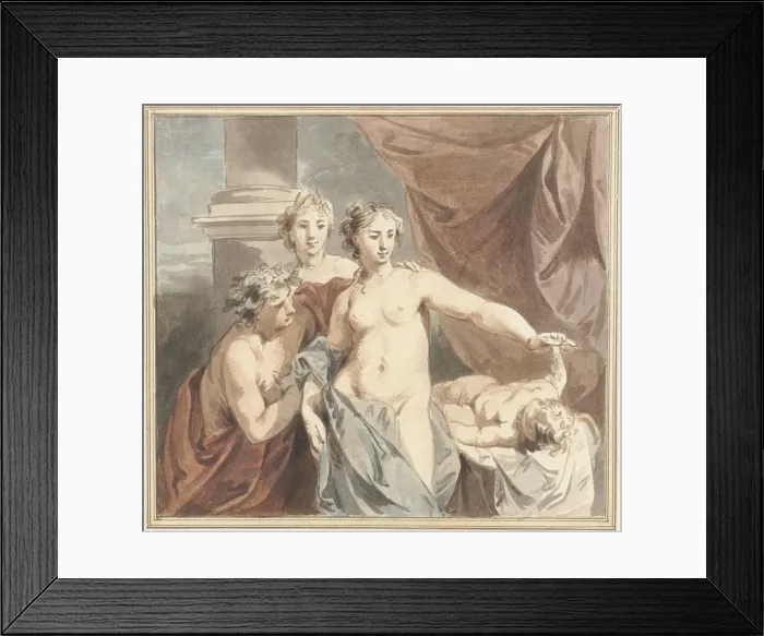 Framed Print : Ceres, Venus, Bacchus and Sleeping Amor, c.1705-c.1754. Creator: Jacob de Wit Framed Print : Ceres, Venus, Bacchus and Sleeping Amor, c.1705-c.1754. Creator: Jacob de Wit