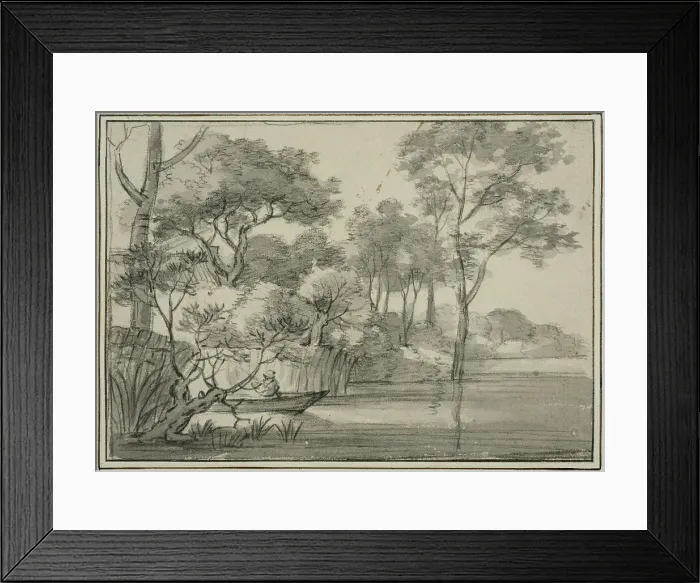 Framed Print : Boat in the water. Creator: Simon de Vlieger Framed Print : Boat in the water. Creator: Simon de Vlieger