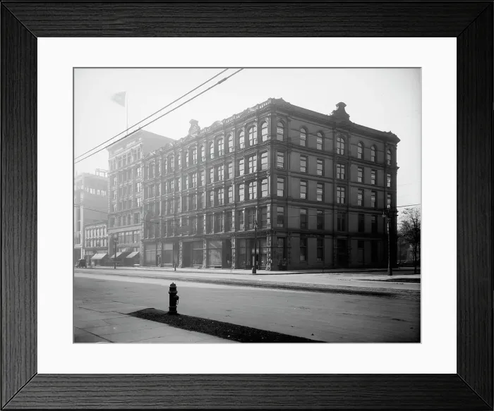 Framed Print : Grand Circus Building, Detroit, Mich. between 1905 and 1915. Creator: Unknown Framed Print : Grand Circus Building, Detroit, Mich. between 1905 and 1915. Creator: Unknown