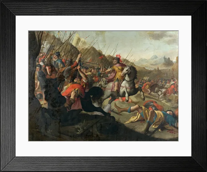 Framed Print : A Roman Battle, 1641. Creator: Simon Peter Tilemann Framed Print : A Roman Battle, 1641. Creator: Simon Peter Tilemann