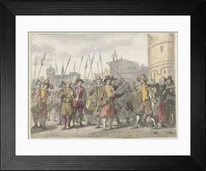 Framed Print : Riot at the conviction of Cornelis Halewijn and Herman Jansz. in Antwerp in 1559, (1652-1659). Creator: Jacob van der Ulft Framed Print : Riot at the conviction of Cornelis Halewijn and Herman Jansz. in Antwerp in 1559, (1652-1659). Creator: Jacob van der Ulft