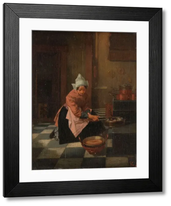 Framed Print : The Waffle Maker, c.1850-c.1882. Creator: Alexander Hugo Bakker Korff Framed Print : The Waffle Maker, c.1850-c.1882. Creator: Alexander Hugo Bakker Korff