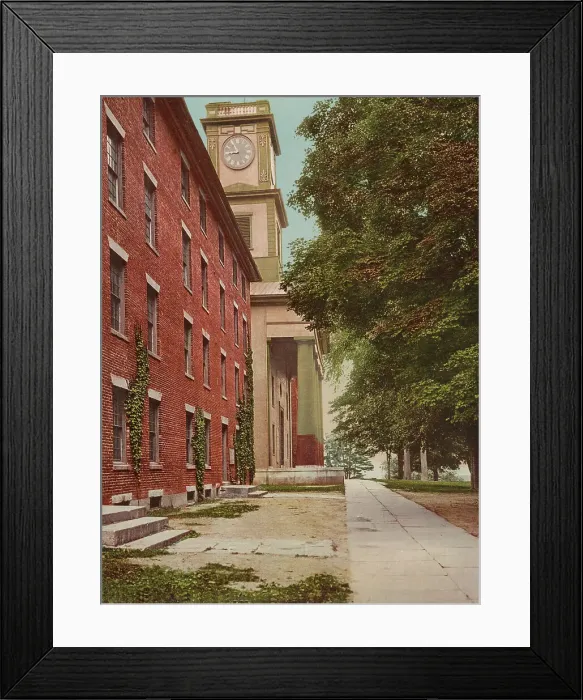 Framed Print : Chapel and dormitory, Amherst College, c1901. Creator: Unknown Framed Print : Chapel and dormitory, Amherst College, c1901. Creator: Unknown