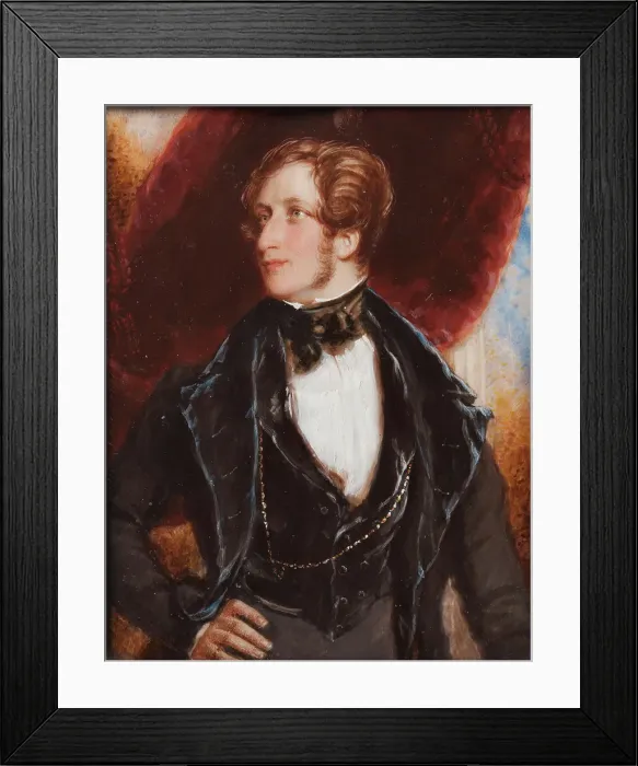 Framed Print : Frederick William Robert Stewart, 4th Marquess of Londonderry, 1805-1872, 1833. Creator: Simon Jacques Rochard