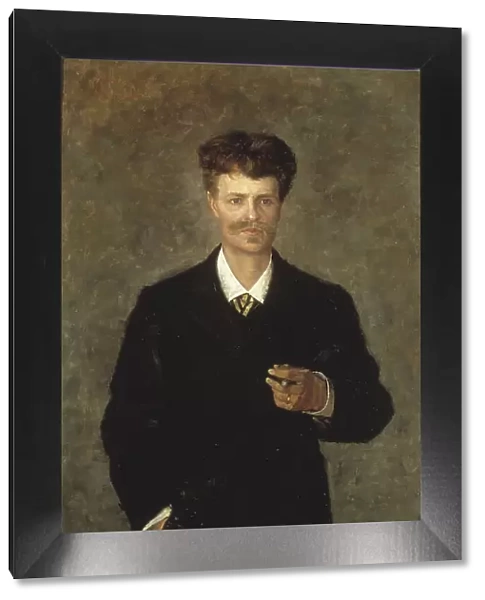 August Strindberg, 1849-1912, 1885. Creator: Sofie Holten