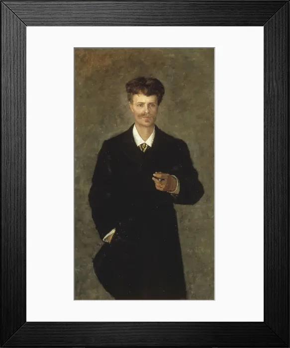 Framed Print : August Strindberg, 1849-1912, 1885. Creator: Sofie Holten Framed Print : August Strindberg, 1849-1912, 1885. Creator: Sofie Holten