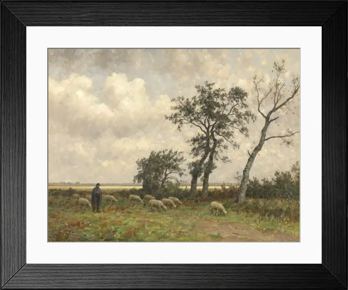 Framed Print : Landscape in Drenthe, 1875-1910. Creator: Alphonse Stengelin Framed Print : Landscape in Drenthe, 1875-1910. Creator: Alphonse Stengelin