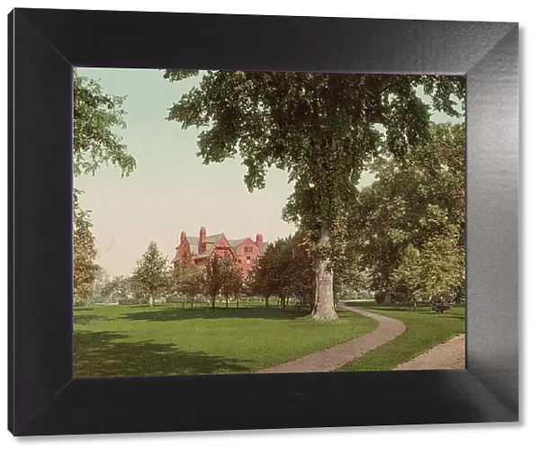 In the grounds of Smith College, Northampton, c1900. Creator: Unknown
