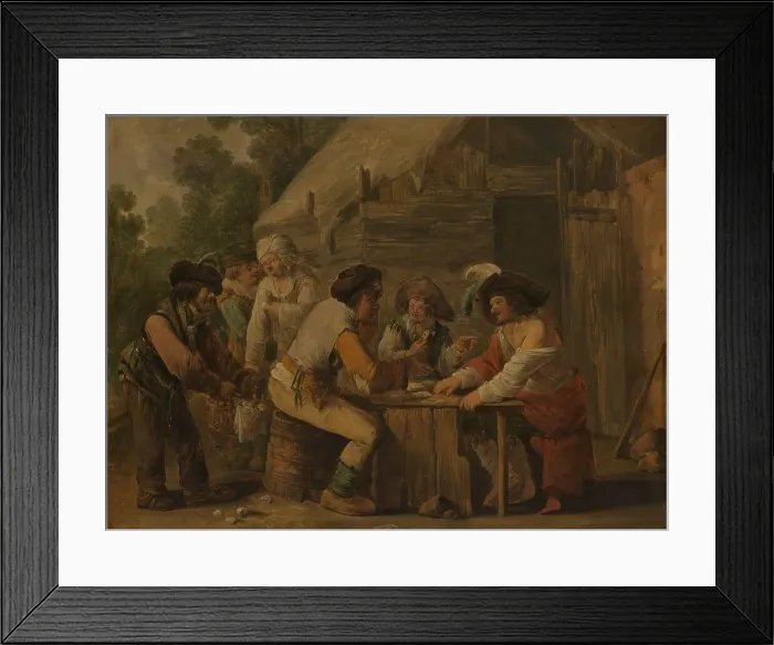 Framed Print : The Card Players, c.1630-c.1635. Creator: Andries Dirksz Both Framed Print : The Card Players, c.1630-c.1635. Creator: Andries Dirksz Both