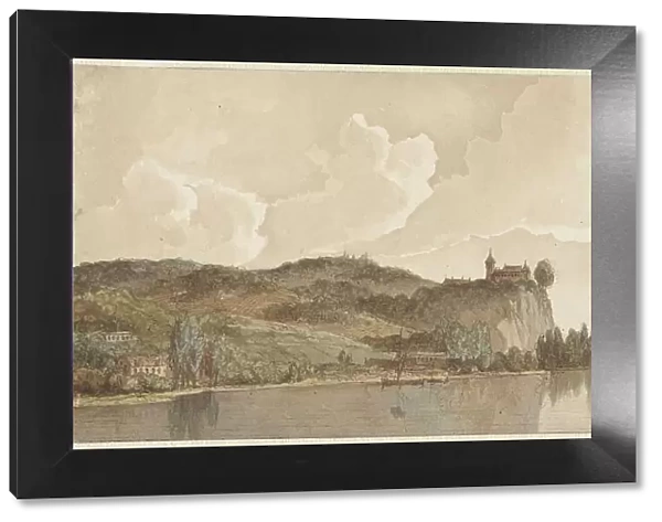 River landscape near Chokier on the Maas, 1820-1872. Creator: Hendrik Abraham Klinkhamer