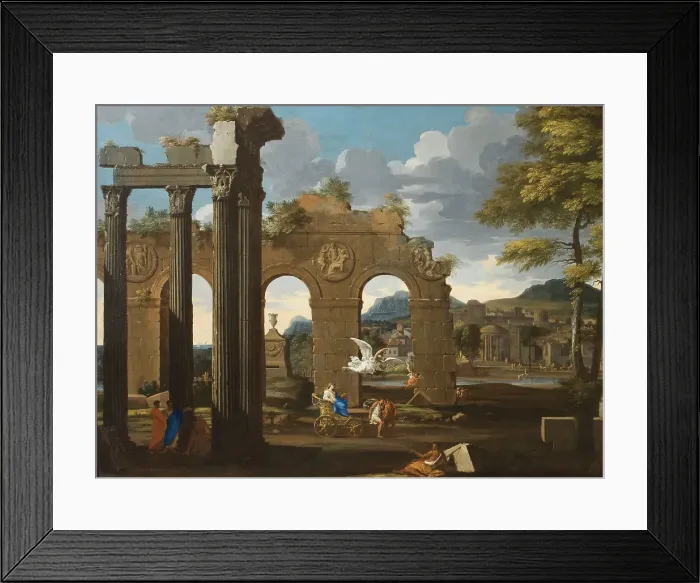 Framed Print : Cleobis and Biton. Creator: Thomas Blanchet