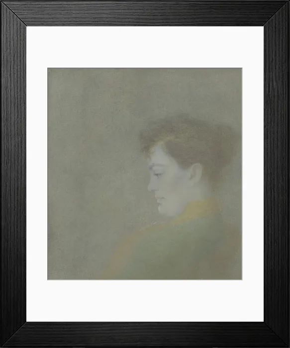 Framed Print : Portrait of Dora Herzberg, 1894. Creator: Hendrik Godfried Icke Framed Print : Portrait of Dora Herzberg, 1894. Creator: Hendrik Godfried Icke