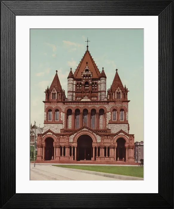 Framed Print : Trinity Church, Boston, c1901. Creator: Unknown Framed Print : Trinity Church, Boston, c1901. Creator: Unknown