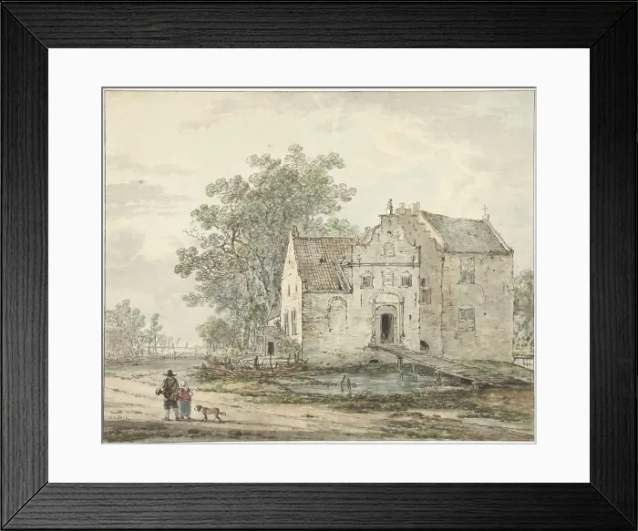 Framed Print : IJzendoorn Castle in the Betuwe, 1766-1815. Creator: Jacob van Strij Framed Print : IJzendoorn Castle in the Betuwe, 1766-1815. Creator: Jacob van Strij