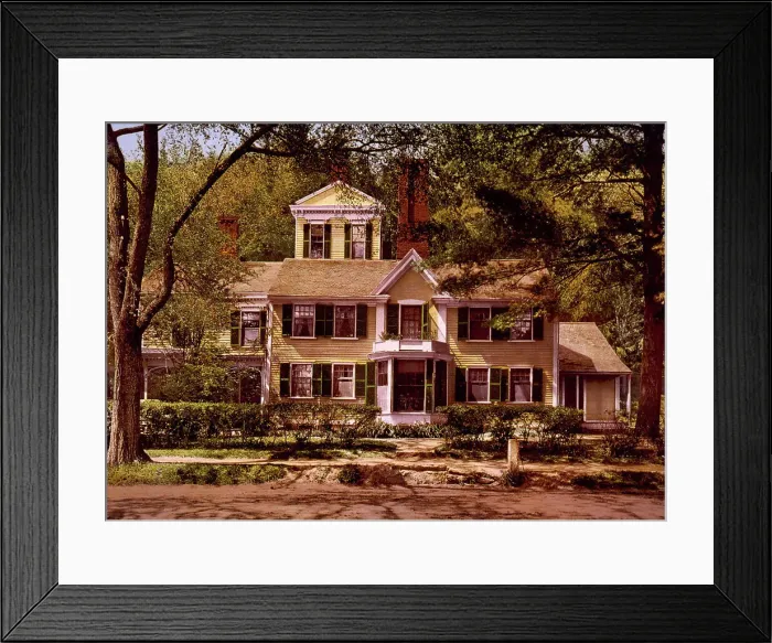 Framed Print : Wayside, the home of Hawthorne, Concord, c1901. Creator: Unknown Framed Print : Wayside, the home of Hawthorne, Concord, c1901. Creator: Unknown
