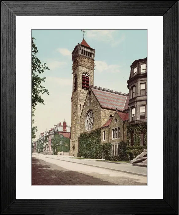 Framed Print : First Baptist Church, Boston, c1901. Creator: Unknown Framed Print : First Baptist Church, Boston, c1901. Creator: Unknown