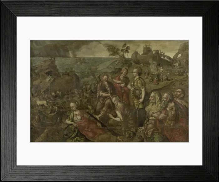 Framed Print : Noah's Ark, 1575-1599. Creator: Anon Framed Print : Noah's Ark, 1575-1599. Creator: Anon
