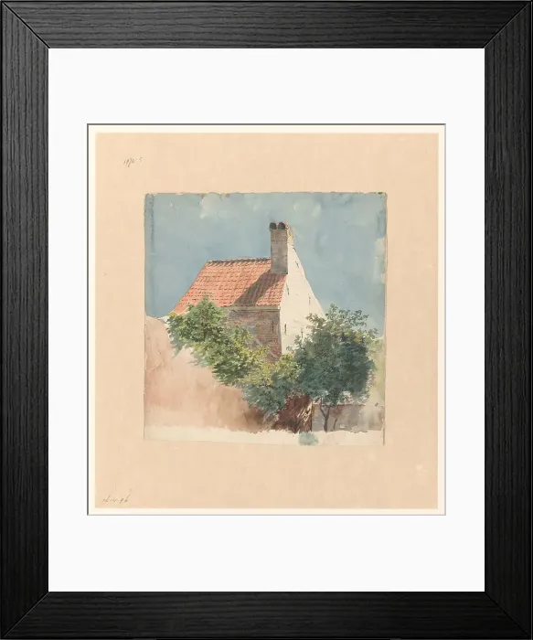 Framed Print : Study of a brick house, c.1779-c.1858. Creator: Hendrik van der Burgh Framed Print : Study of a brick house, c.1779-c.1858. Creator: Hendrik van der Burgh
