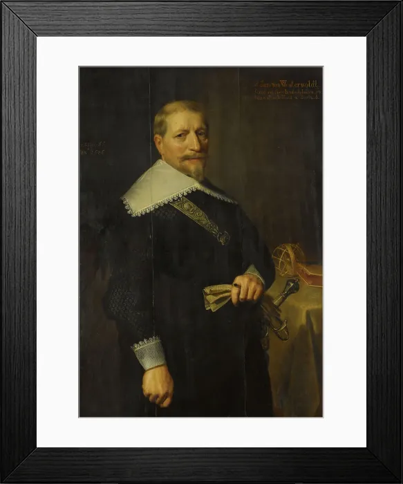 Framed Print : Portrait of Adam van Westerwolt (1580-1639), 1636. Creator: Anon Framed Print : Portrait of Adam van Westerwolt (1580-1639), 1636. Creator: Anon