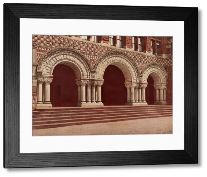 Framed Print : Entrance to Law School, Harvard University, c1900. Creator: Unknown Framed Print : Entrance to Law School, Harvard University, c1900. Creator: Unknown