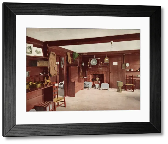 Framed Print : Kitchen of the John Hancock House, Lexington, c1900. Creator: Unknown Framed Print : Kitchen of the John Hancock House, Lexington, c1900. Creator: Unknown