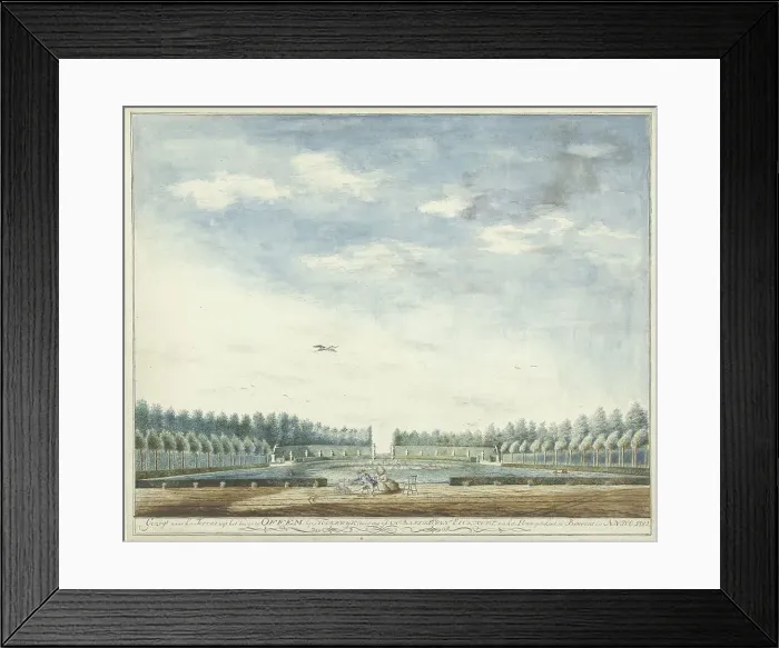 Framed Print : The Garden of Offem House, near Noordwijk, 1782. Creator: Jan Baptist van Eeckhout Framed Print : The Garden of Offem House, near Noordwijk, 1782. Creator: Jan Baptist van Eeckhout
