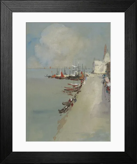 Framed Print : View of Venice with the Canal of Giudecca, 1831-1906. Creator: Hercules Brabazon Brabazon Framed Print : View of Venice with the Canal of Giudecca, 1831-1906. Creator: Hercules Brabazon Brabazon