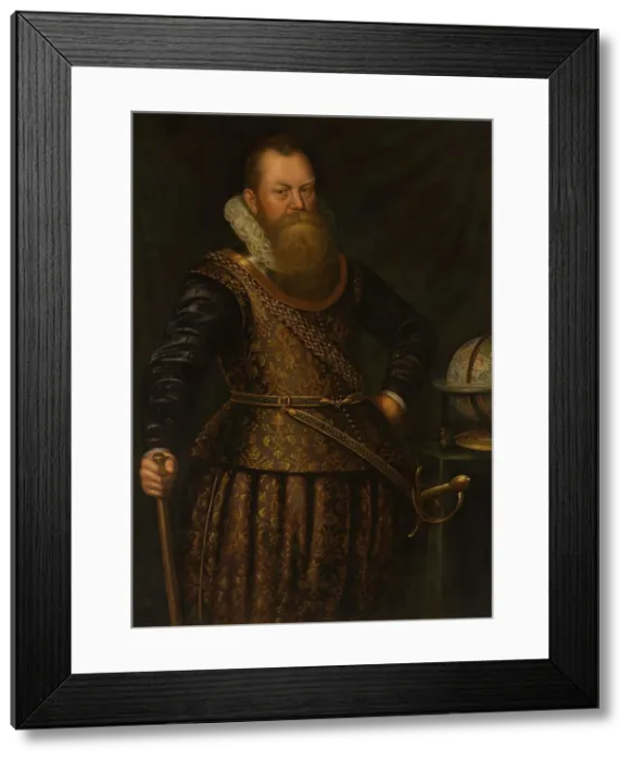 Framed Print : Portrait of Frederik Houtman (1571-1627), c.1610-c.1620. Creator: Anon Framed Print : Portrait of Frederik Houtman (1571-1627), c.1610-c.1620. Creator: Anon