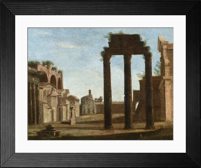 Framed Print : Campo Vaccino in Rome, 17th century. Creator: Unknown Framed Print : Campo Vaccino in Rome, 17th century. Creator: Unknown