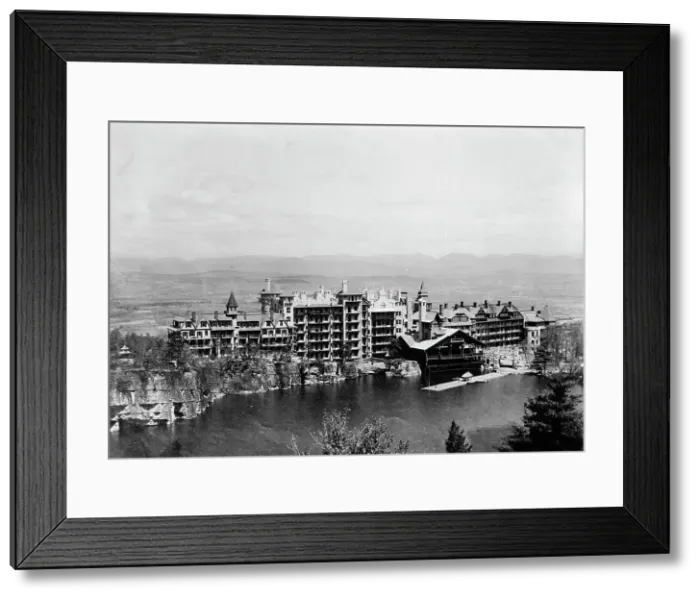 Framed Print : Lake Mohonk House, Lake Mohonk, N.Y. between 1905 and 1915. Creator: Unknown Framed Print : Lake Mohonk House, Lake Mohonk, N.Y. between 1905 and 1915. Creator: Unknown