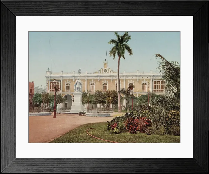 Framed Print : Palacio del Gobierno General, Habana, c1900. Creator: William H. Jackson Framed Print : Palacio del Gobierno General, Habana, c1900. Creator: William H. Jackson