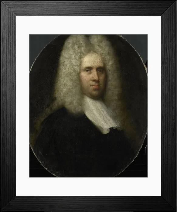 Framed Print : Portrait of Johan Arnold Zoutman, Husband of Anna Margaretha van Petcum, c.1725. Creator: Anon Framed Print : Portrait of Johan Arnold Zoutman, Husband of Anna Margaretha van Petcum, c.1725. Creator: Anon