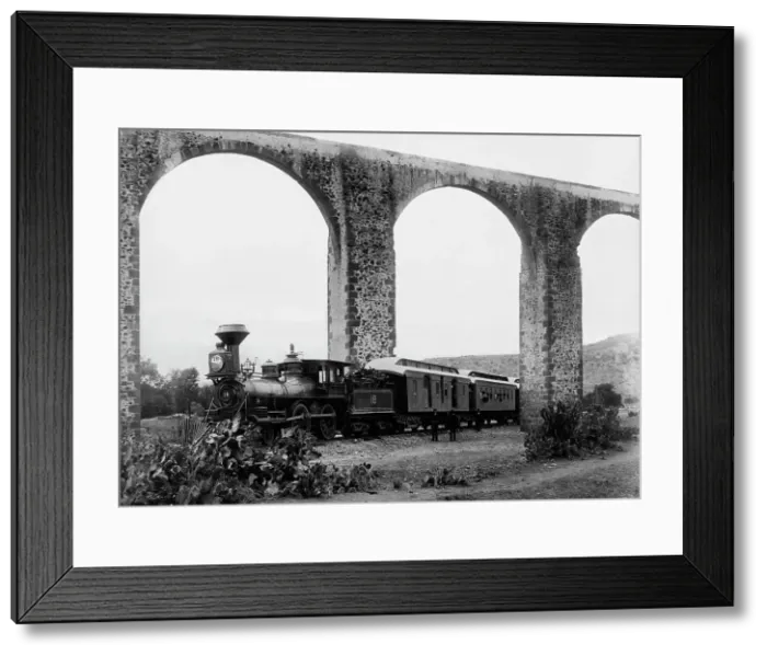 Framed Print : Old Acqueduct, Queretaro, between 1880 and 1897. Creator: William H. Jackson Framed Print : Old Acqueduct, Queretaro, between 1880 and 1897. Creator: William H. Jackson