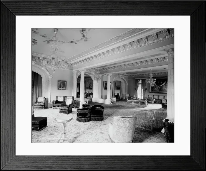 Framed Print : Parlors of the Ponce de Leon [Hotel], between 1880 and 1897. Creator: William H. Jackson
