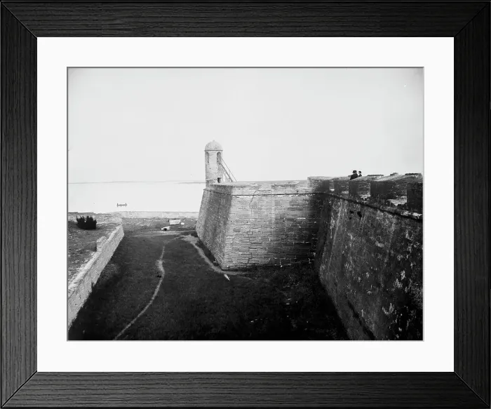 Framed Print : Watchtower, Ft. Marion, between 1880 and 1897. Creator: William H. Jackson Framed Print : Watchtower, Ft. Marion, between 1880 and 1897. Creator: William H. Jackson
