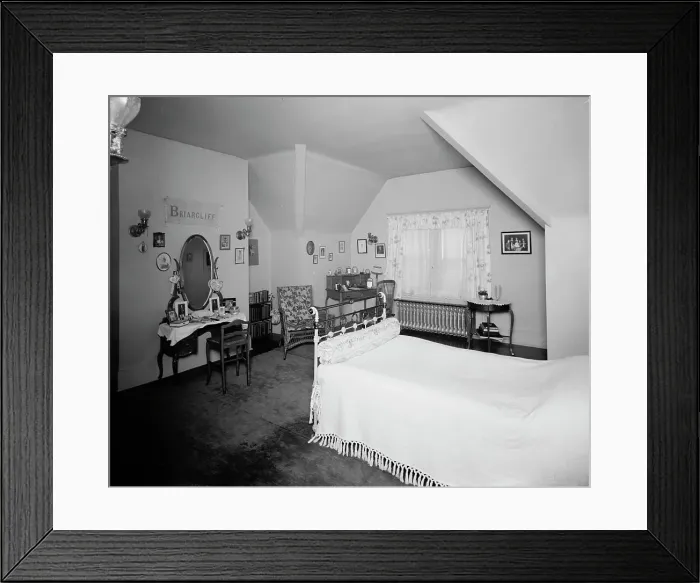 Framed Print : Bedroom, residence of Mr. Fair, 40 Putnam Avenue, Detroit, Mich. between 1905 and 1915. Creator: Unknown Framed Print : Bedroom, residence of Mr. Fair, 40 Putnam Avenue, Detroit, Mich. between 1905 and 1915. Creator: Unknown